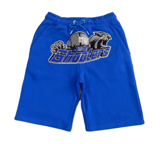 TS Blue Tiger Head Embroidered Shorts for Summer Leisure man and women
