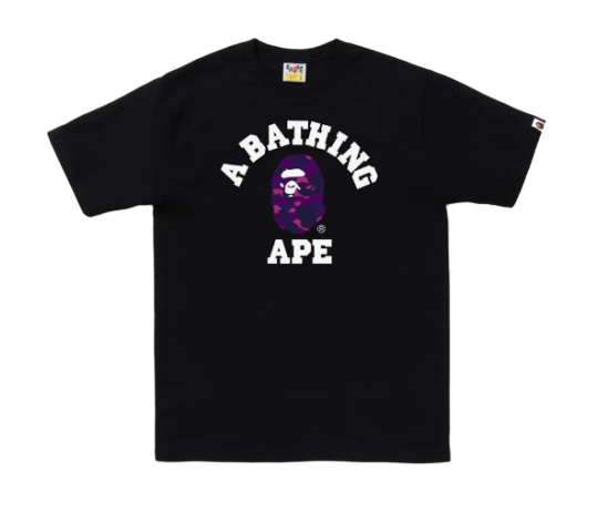 Bape Japanese Style Monkey English Letter Print T shirt man and women