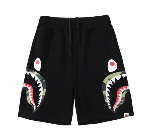 Bape Japanese Trendy Brand Shark Shorts for Casual Style man and women